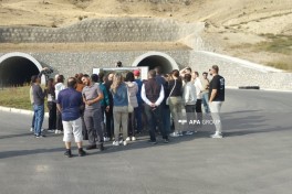 Международные путешественники ознакомились с работами, проведёнными на автомобильной дороге Горадиз–Агбенд-ФОТО 