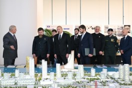 Президент Ильхам Алиев и Рамзан Кадыров побывали в «Белом городе Баку»