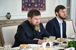 Состоялся совместный обед Президента Ильхама Алиева и Рамзана Кадырова