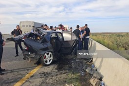 В Билясуваре произошла цепная авария, есть погибший и пострадавшие -ФОТО-ВИДЕО-ОБНОВЛЕНО 