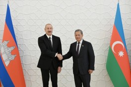 В Баку состоялась церемония официальной встречи премьер-министра Королевства Камбоджа-ФОТО 