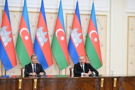 Президент Ильхам Алиев и премьер-министр Камбоджи выступили с заявлениями для прессы -ОБНОВЛЕНО-1 