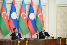 Президенты Азербайджана и Лаоса выступили с заявлениями для прессы-ОБНОВЛЕНО 
