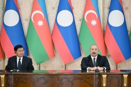 Президенты Азербайджана и Лаоса выступили с заявлениями для прессы-ОБНОВЛЕНО 
