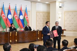 Принято Совместное заявление между Азербайджаном и Лаосом и состоялся обмен документами