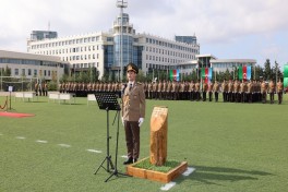 В Академии МЧС Азербайджана состоялись церемонии принятия военной присяги новобранцами и выпуска — ВИДЕО 