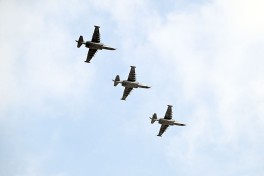 В ходе учений военнослужащих Азербайджана и ОАЭ состоялись полеты самолетов и вертолетов — ВИДЕО 