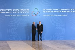 Президент Ильхам Алиев выступает на 7-м саммите СВМДА - ОБНОВЛЕНО-1 