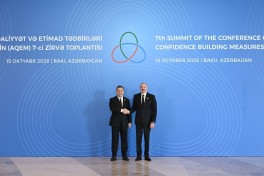 Президент Ильхам Алиев выступает на 7-м саммите СВМДА - ОБНОВЛЕНО-1 