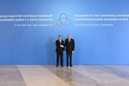 Президент Ильхам Алиев выступает на 7-м саммите СВМДА - ОБНОВЛЕНО-1 