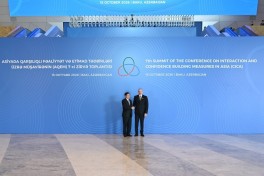 Президент Ильхам Алиев выступает на 7-м саммите СВМДА - ОБНОВЛЕНО-1 
