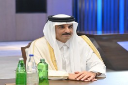 Президент Ильхам Алиев встретился с Эмиром Государства Катар