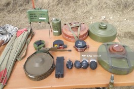 Представители СМИ ознакомились с операциями по разминированию, проводимыми МЧС в Агдамском районе — ФОТО 