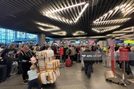 В аэропортах Москвы возникло скопление пассажиров после атак украинских беспилотников -ФОТО 