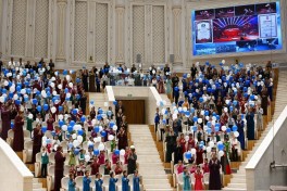 Лейла Алиева посмотрела выступление легендарной группы национальных конных игр «Галкыныш» в городе Аркадаг-ФОТО 