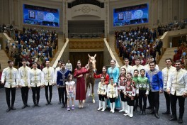 Лейла Алиева посмотрела выступление легендарной группы национальных конных игр «Галкыныш» в городе Аркадаг-ФОТО 