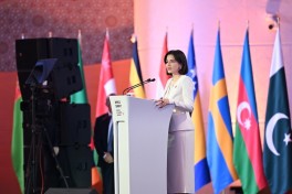 Лейла Алиева приняла участие в церемонии открытия в Самарканде Всемирного саммита на тему инвестиций в благополучие детей -ФОТО 