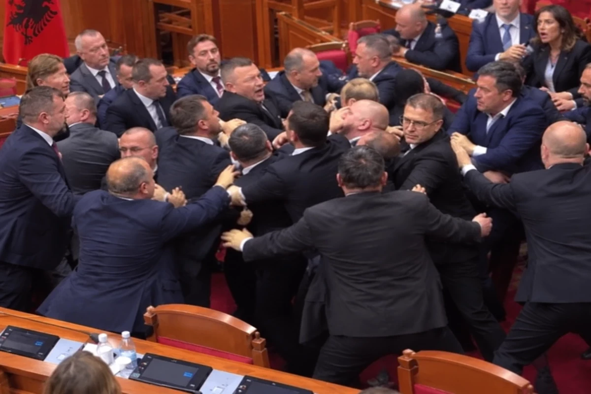 В парламенте Албании произошла драка между депутатами-<span class="red_color">ВИДЕО