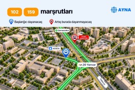 Ещё 4 автобусных маршрута убирают с остановки между станцией метро «20 Января» и «Шамахинкой»