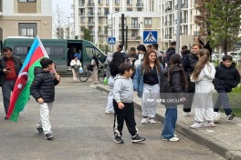 Очередная группа переселенцев прибыла в город Агдам