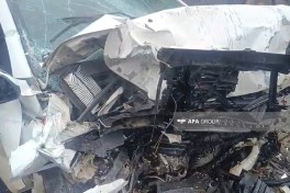 В Агстафинском районе столкнулись два автомобиля, есть пострадавший — ФОТО 
