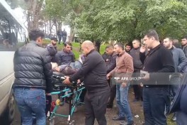 В Агстафинском районе столкнулись два автомобиля, есть пострадавший — ФОТО 