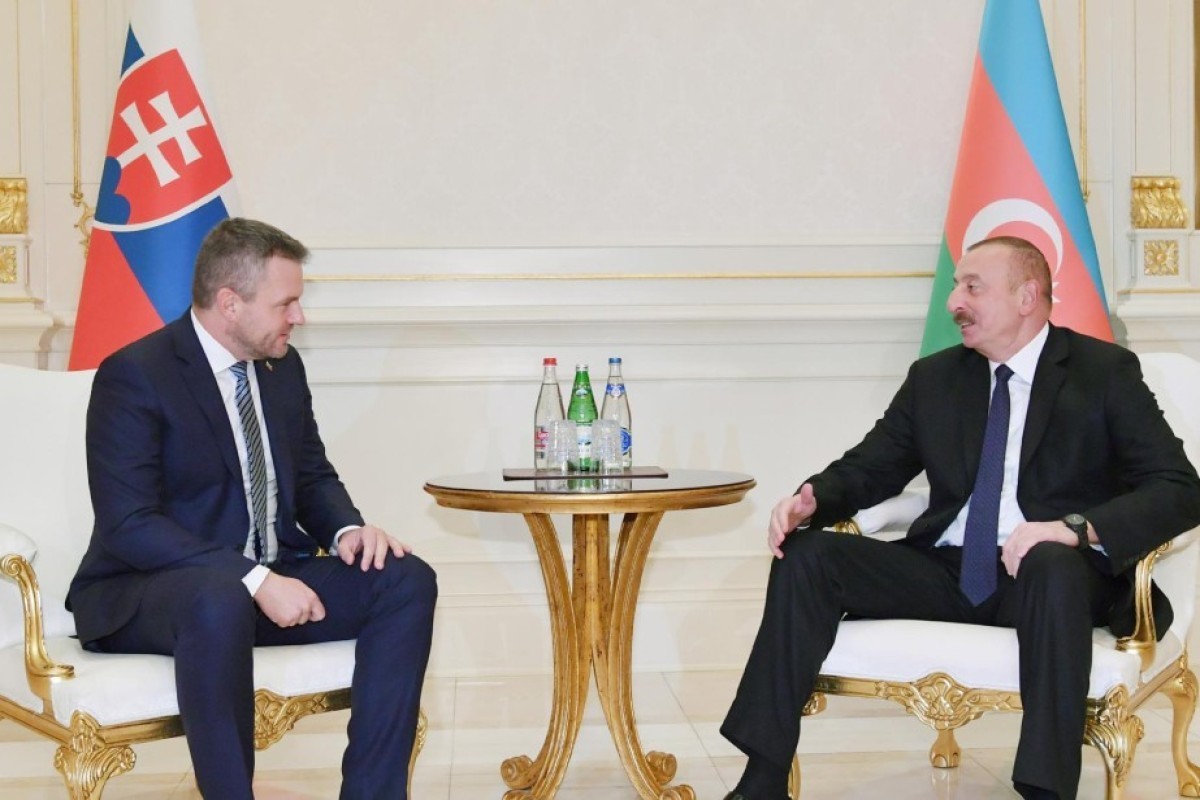 Президент Словакии Петер Пеллегрини, Президент Азербайджана Ильхам Алиев