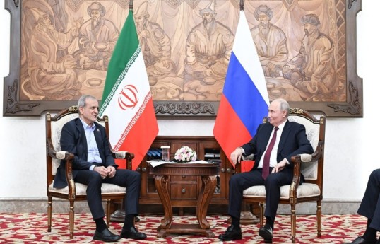 Президент Ирана Масуд Пезешкиан, Президент России Владимир Путин