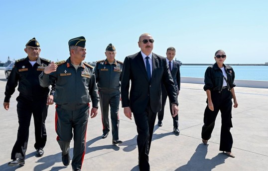 Президент Ильхам Алиев посетил Военно-морские силы -ФОТО-ВИДЕО 