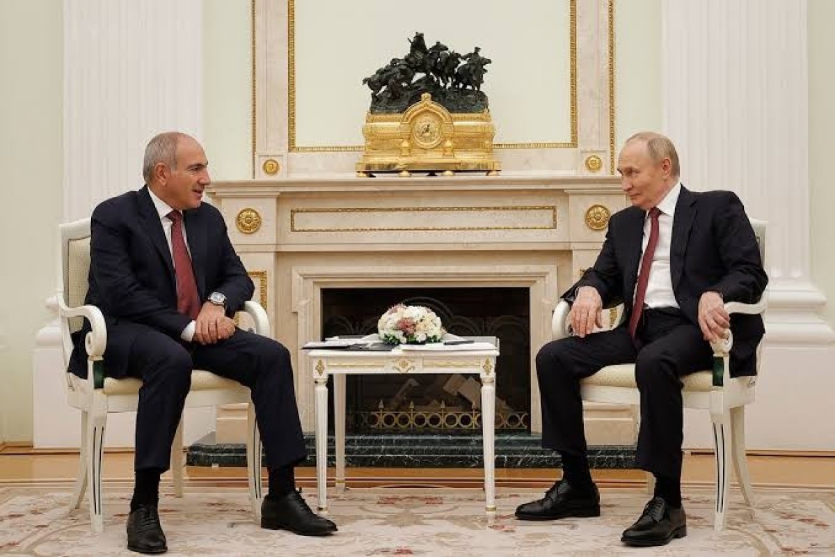 Премьер-министр Армении Никол Пашинян, Президент России Владимир Путин