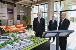 Президент Ильхам Алиев принял участие в открытии первого этапа инновационного городка «SABAH.city» - ФОТО 