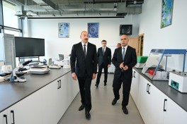 Президент Ильхам Алиев принял участие в открытии первого этапа инновационного городка «SABAH.city» - ФОТО 