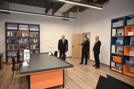 Президент Ильхам Алиев принял участие в открытии первого этапа инновационного городка «SABAH.city» - ФОТО 