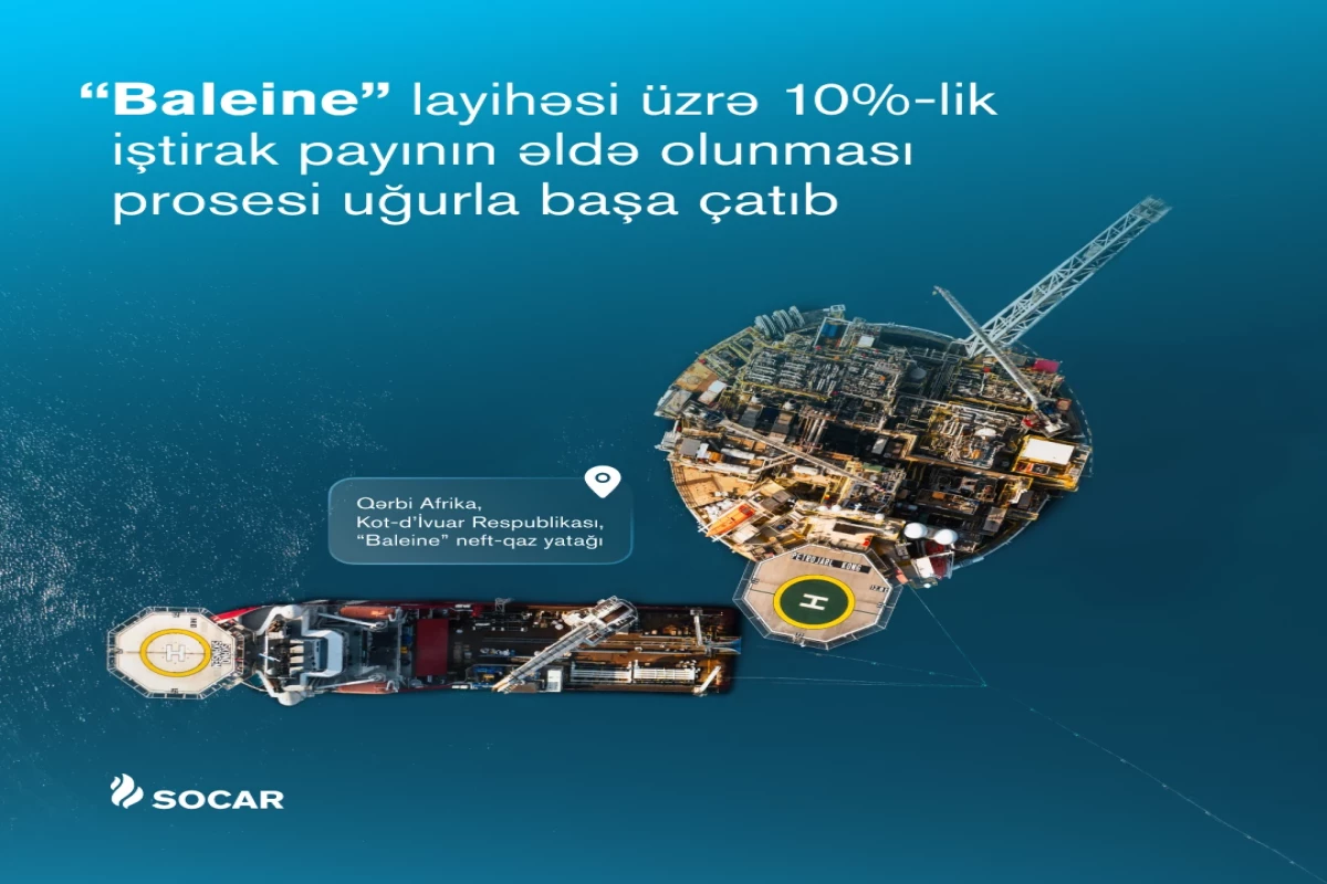 SOCAR приобрела 10%-ю долю в месторождении Baleine в Кот-д’Ивуаре