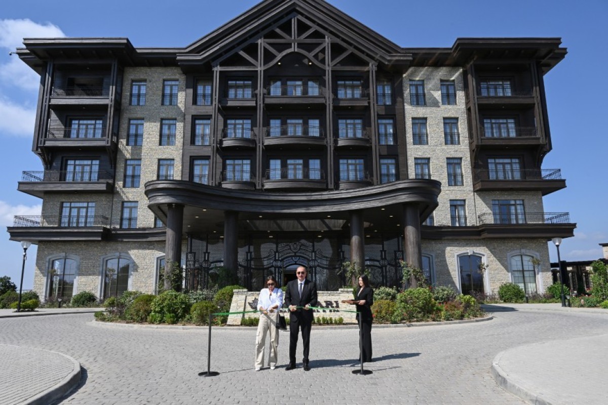 Президент Ильхам Алиев принял участие в открытии комплекса Meysari Grand Hotel & SPA в Шамахы