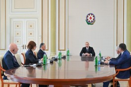 Президент Ильхам Алиев принял руководителей структур безопасности стран-членов ОТГ