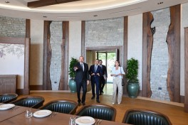 Президент Ильхам Алиев принял участие в открытии комплекса Meysari Grand Hotel & SPA в Шамахы -ОБНОВЛЕНО 
