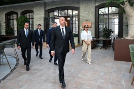 Президент Ильхам Алиев принял участие в открытии комплекса Meysari Grand Hotel & SPA в Шамахы -ОБНОВЛЕНО 