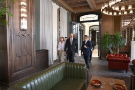 Президент Ильхам Алиев принял участие в открытии комплекса Meysari Grand Hotel & SPA в Шамахы -ОБНОВЛЕНО 