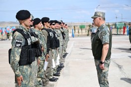 Закир Гасанов посетил оперативную базу роты КОВ-ВИДЕО 