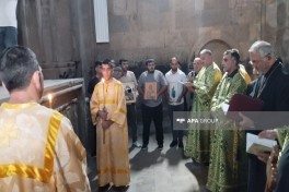 Представители Албано-удинской религиозной общины посетили монастырский комплекс Гянджасар-ФОТО-ОБНОВЛЕНО 
