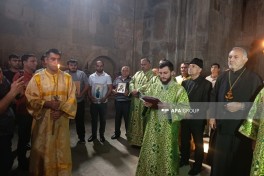 Представители Албано-удинской религиозной общины посетили монастырский комплекс Гянджасар-ФОТО-ОБНОВЛЕНО 