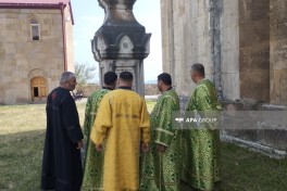 Представители Албано-удинской религиозной общины посетили монастырский комплекс Гянджасар-ФОТО-ОБНОВЛЕНО 