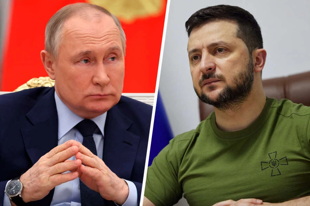 Президент России Владимир Путин, Президент Украины Владимир Зеленский