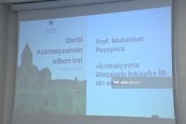 Проведен семинар на тему «Албанское наследие в Западном Азербайджане»-ФОТО 