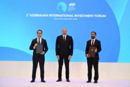 Состоялся обмен документами, подписанными в рамках II Азербайджанского международного инвестиционного форума