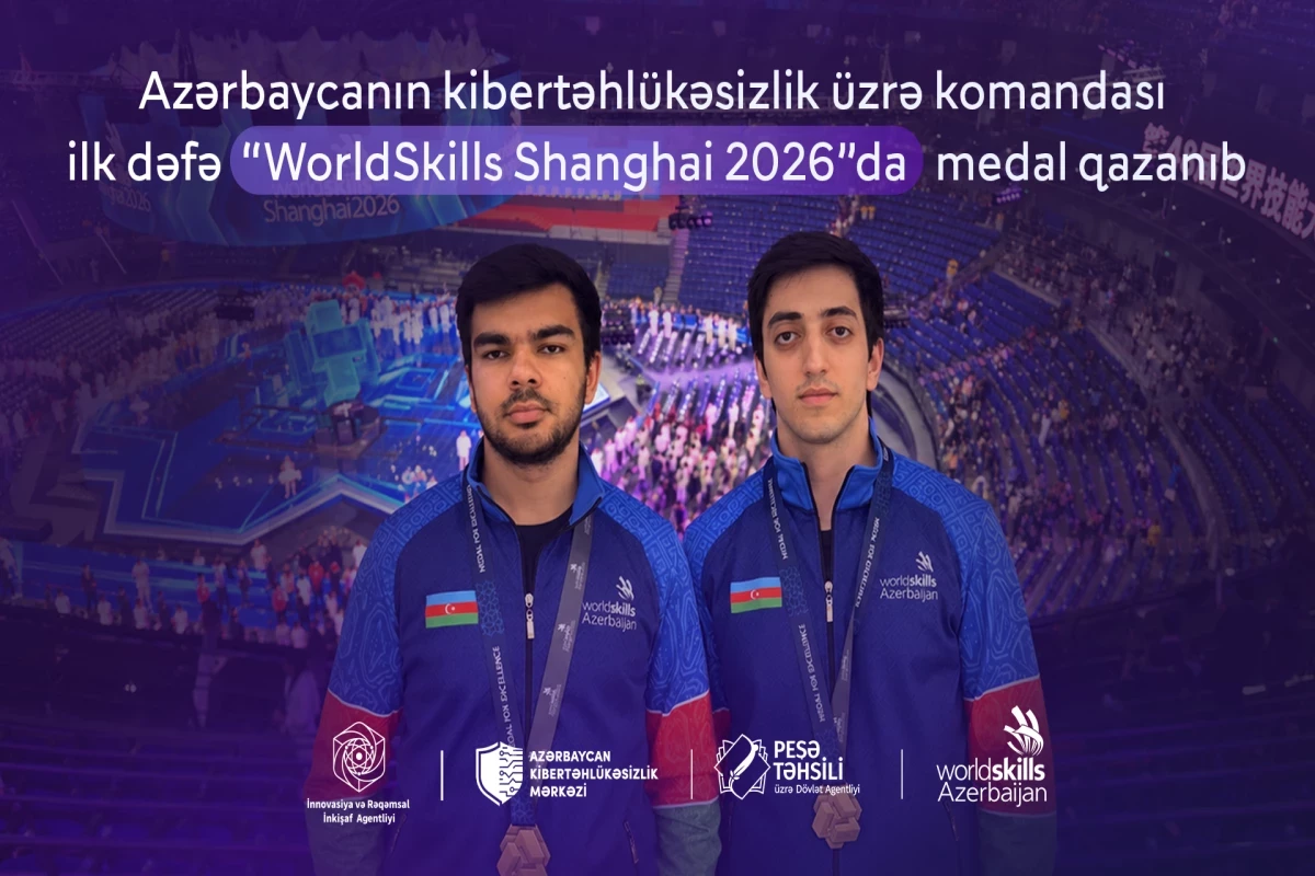 Команда Азербайджана по кибербезопасности впервые завоевала медаль на WorldSkills Shanghai 2026