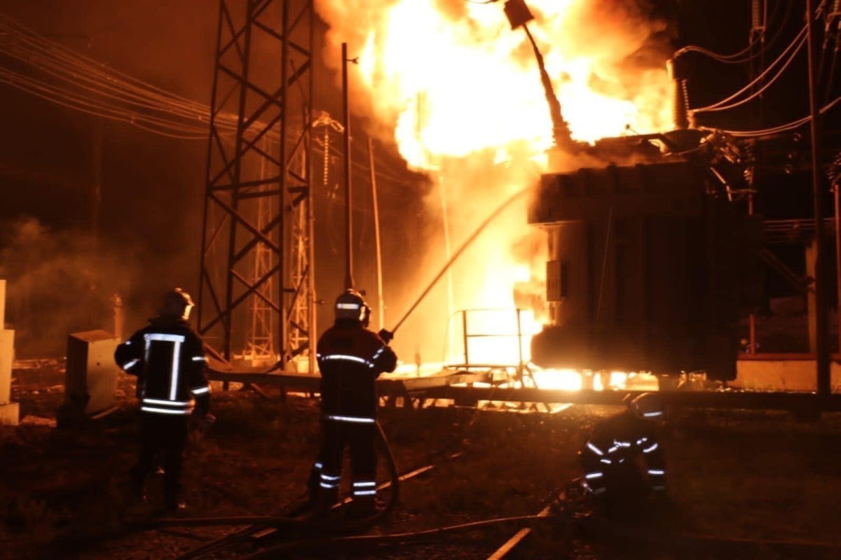 На электрической подстанции в Бейлагане произошел пожар