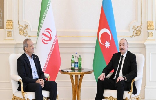 Президент Исламской Республики Иран Масуд Пезешкиан, Президент Азербайджанской Республики Ильхам Алиев