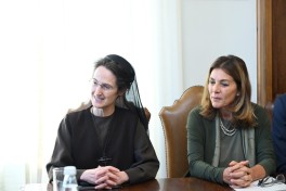 Лейла Алиева встретилась с президентом губернаторства Государства-города Ватикан-ФОТО 